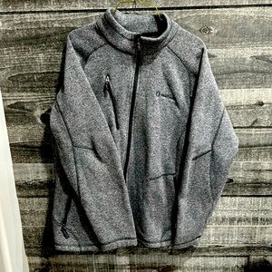 Mens grey zip up jacket.